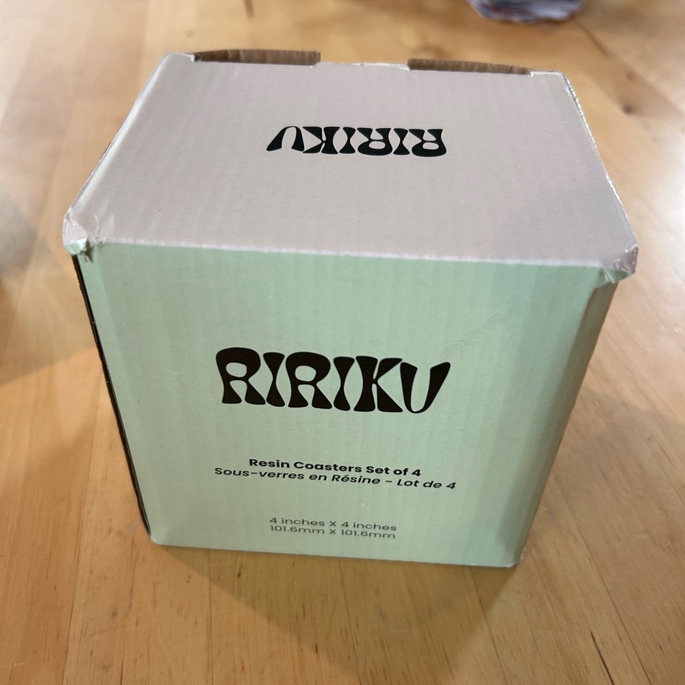 NWT Ririku resin coasters - Picture 3 of 3